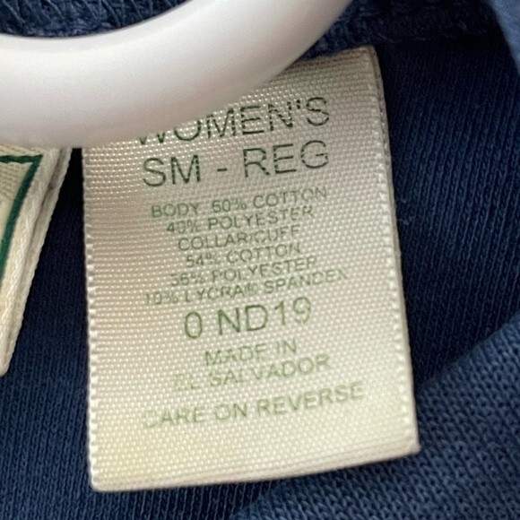 LL Bean Mock Turtle Neck Size Small Medium Blue Women’s - Picture 5 of 7